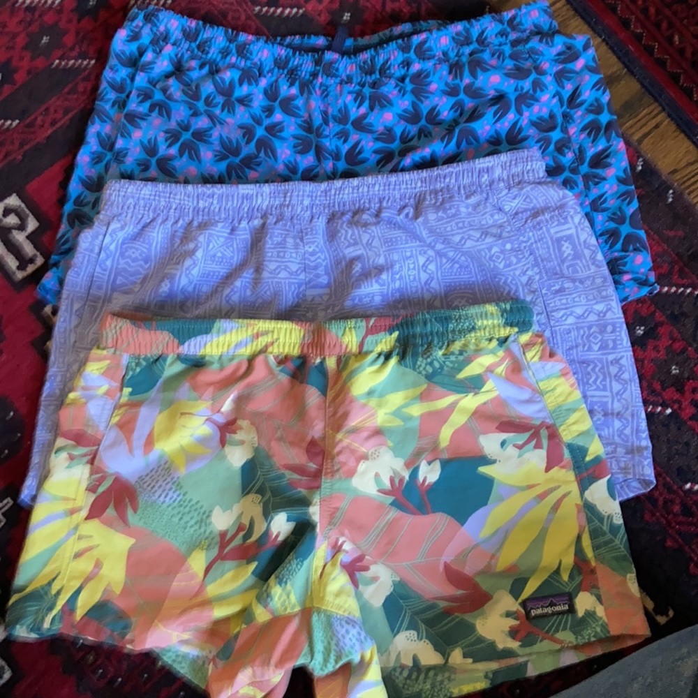 BUNDLE: 3 pairs of girls XXL Patagonia baggies.